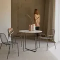 Produktbild: Runder Tisch aus Premium-Terrazzo und Metall 90 cm Elio brown