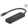 Produktbild: Delock USB 10 Gbps USB Type-C Hub mit 4 x USB Type-C Buchse (USB-C, 4 Ports) (64322)