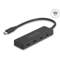 Produktbild: Delock USB 10 Gbps USB Type-CTM Hub mit 4 x USB Type-CTM Buchse schwarz - Schwarz