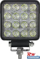 Produktbild: Arbeitsscheinwerfer LED, 25W, 3040lm, quadratisch, 10/30V, Punktstrahl, 16 LED´s