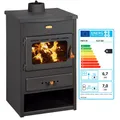 Produktbild: EEK A - Wasserführender Kaminofen aus Gusseisen Top Prity K1 CP W8 - 6.1 + 8 Kw