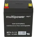 Produktbild: Blei-akku Mp4,5-12 Pb 12v / 4,5ah Faston 4,8 - Multipower