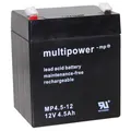Produktbild: Multipower Bleiakku MP4,5-12 - 12V Faston 4,8 mm - 4500mAh - 4,5Ah FG20451