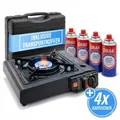 Produktbild: Gaskocher Campingkocher 4 Stck Gaskartuschen Notfallkocher survivalkit kocher