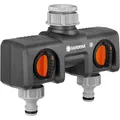 Produktbild: GARDENA 2-Wege-Verteiler 8193-20, Hahnstück, schwarz