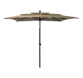Produktbild: vidaXL Sonnenschirm Sonnenschirm mit Aluminium-Mast 3-lagig Taupe 2,5x2,5 m