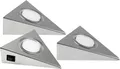 Produktbild: Heitronic GENUA LED-Unterbauleuchte 3er Set LED LED fest eingebaut 6W Warmweiß Edelstahl