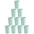 Produktbild: Engelland - 10 x Plastikbecher, Trinkbecher, Mint, Pastellfarben, 400 ml, Eichstrich, bruchfest, stapelbar, Mehrweg, Kunststoff, wiederverwendbar, Party-Becher, Trink-Glas
