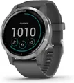 Produktbild: Garmin Vivoactive 4 45 mm grau am Silikonarmband grau