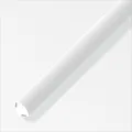 Produktbild: alfer Viertelkreis-Eckleiste 2.5 m, 14 mm PVC (Kunststoff) glatt weiss