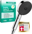 Produktbild: hansgrohe Pulsify Select S -wassersparender Duschkopf 6,9 l/min (EcoSmart), Handbrause mit 3 Strahlarten (Relaxation Version), Duschbrause (105mm), Sparduschkopf mit Antikalk-Funktion, Chrom, 24111000