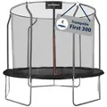 Produktbild: Hudora Gartentrampolin Firstfür Kinder/Jugendliche & Erwachsene, Ø 300 cm, mit Sicherheitsnetz, TÜV-GS geprüft, extra breite Randabdeckung 300 cm