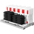 Produktbild: Schake Set-Absperrschranken Lager Traverse Adapter RA1/A Weiß-Rot 10 Stück