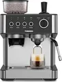 Produktbild: Tornado Siebträgermaschine Edelstahl und Schwarz (TCM-5431-GS)