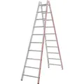 Produktbild: Hymer Stehleiter 402320, aus Aluminium mit 2 x 10 Sprossen