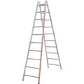 Produktbild: Hymer Sprossenstehleiter beids.2x10 Sprossen AH 3,57m