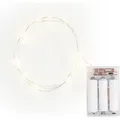 Produktbild: VBS Micro LED Lichterkette 10 LEDs Timer 1.3m 10cm Abstand 29cm Schalterabstand - Transparent