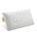 Produktbild: FMP Matratzenmanufaktur Orthopädisches Nackenstützkissen viscoelastisches Kissen, Visco Kopfkissen, Kissen, Nackenkissen, 13 cm hoch, weiß