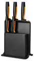 Produktbild: Fiskars Functional Form, Schlitzmesserblock, Edelstahl, Kunststoff, Edelstahl, Edelstahl, Schwarz, Schwarz, Orange
