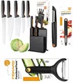 Produktbild: FISKARS MESSERBLOCK 5 KÜCHENMESSER + SPARSCHÄLER + GEMÜSESCHÄLER, MESSERN, OVP