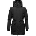 Produktbild: Navahoo Winterjacke Blizzardstorm Warm gefütterter Wintermantel mit Kapuze schwarz L (40)