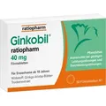Produktbild: GINKOBIL-ratiopharm 40 mg Filmtabletten 30 St