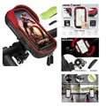 Produktbild: Fahrrad Handyhalterung Rot 360 Drehbar für 4.7-7 Zoll Smartphones mit Regenhaube