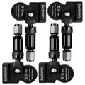 Produktbild: 4x RDKS TPMS Reifendrucksensor Reifendruckkontrollsystem Metallventil Schwarz passend für Sebring Voyager Nitro RAM Routan 300