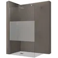 Produktbild: doporro Walk-in-Dusche Duschkabine Duschwand 8mm ESG-Glas Stabilisator aus Edelstahl Bremen, Einscheibensicherheitsglas 100 cm x 200 cm