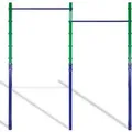 Produktbild: CCLIFE Reckstange Outdoor Turnreck bis 150kg Höhenverstellbar Doppelte Grün Blau
