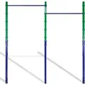 Produktbild: CCLIFE Reckstange Outdoor Turnreck bis 150kg Höhenverstellbar Doppelte Grün Blau
