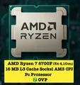 Produktbild: AMD Ryzen 7 8700F (8x 4.10 GHz) 16 MB L3 Cache Sockel AM5 CPU Pc Prozessor ✅ OVP