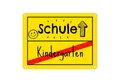 Produktbild: speecheese Metallschild Zur Einschulung Metallschild in 15x20 cm mit Spruch Schule