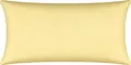 Produktbild: Erwin Müller Kissenbezug, Kissenhülle Single-Jersey Murnau - hellgelb Größe 40x80 cm - bügelfrei, strapazierstark, elastisch, mit Reißverschluss