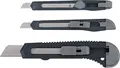 Produktbild: KWB Cuttermesser-Set 9 + 18 mm 25995 (3-teilig, Feststellfunktion, für Abbrechklingen)