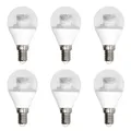 Produktbild: 6 x Attralux LED Leuchtmittel Tropfen 3,3W = 25W E14 klar Kugel warmweiß 2700K