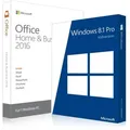 Produktbild: Windows 8.1 Pro + Office 2016 Home & Business (DE)