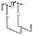 Produktbild: Alba Krapf Blumenkastenhalter Satz verz. Blumenkasten-Halter (VKR-1V), Silber