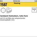 Produktbild: Hutmutter Din 1587 M 16 X 2 Messing Blank 25 Stk