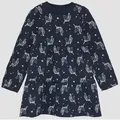 Produktbild: s.Oliver Minikleid Kleid Weiches Sweat-Kleid mit All-over-Print blau 110 EU