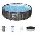 Produktbild: Bestway Steel Pro Max Frame Pool Komplett-Set Ø 427 x 107 cm Aufstellpool