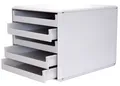 Produktbild: MM Metzger Mendle 30050909 Schubladenboxen - A4, 5 offene Schubladen, hellgrau/h