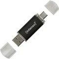 Produktbild: Intenso USB-Stick Twist Line 3539492, 256 GB, bis 70 MB/s, USB und USB-C 3.0