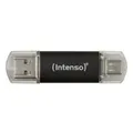 Produktbild: Intenso Twist Line Typ-A/Typ-C 256GB USB-Stick Mit Schutzkappe, bis zu 70 MB/s, USB 3.2 Gen 1x1 (5 Gbit/s) 3539492