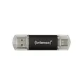 Produktbild: Intenso Twist Line 256 GB, Dual USB-Stick 3.2 Gen 1x1, USB-C und USB-A, 70MB/s, Anthrazit