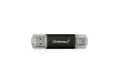 Produktbild: Intenso Intenso Twist Line 256GB USB 3.0/USB-C USB-Stick (USB Stick mit dualer Schnittstelle, Aluminiumgehäuse)
