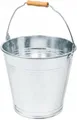 Produktbild: Zinkeimer mit Holzgriff 12l,15l Metalleimer Blecheimer verzinkt Eimer Garteneimer Ascheeimer Wassereimer Silber verschiedene Größen für Bauarbeiten (15l)