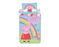 Produktbild: Jerry Fabrics Kinderbettwäsche Peppa Pig Bettwäsche-Set Kinder Bettgarnitur 140×200 + 70×90 cm, Baumwolle