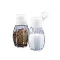 Produktbild: Salz-und Pfefferstreuer Glas Deckel Weiß 8 cm 40 ml 2er-Set