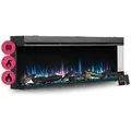 Produktbild: Balderia Elektrokamin Athena 60, Einbaukamin, App, Knistereffekt, 3D Flamme, 1500 W schwarz 152,80 cm x 49,30 cm x 20,60 cm